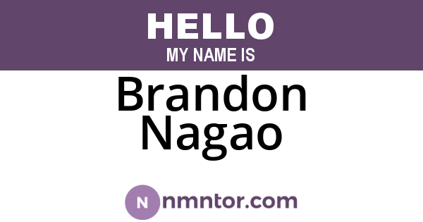 Brandon Nagao