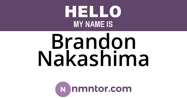 Brandon Nakashima