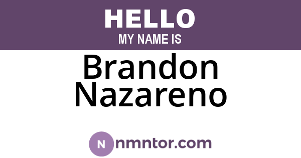 Brandon Nazareno