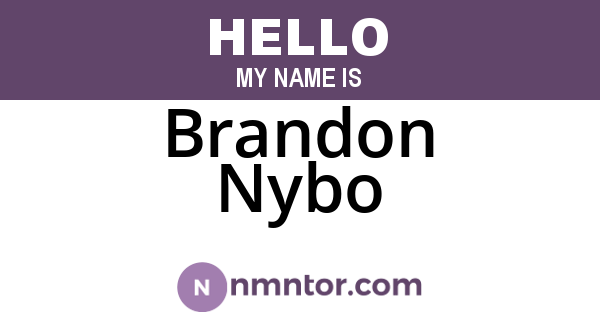 Brandon Nybo