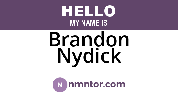 Brandon Nydick