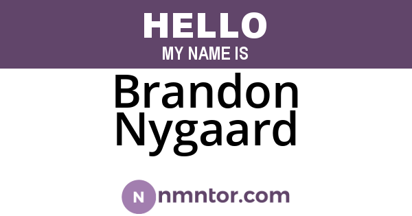 Brandon Nygaard