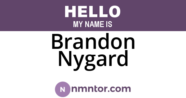 Brandon Nygard