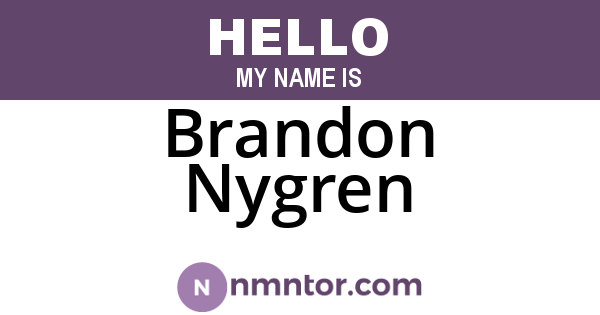Brandon Nygren