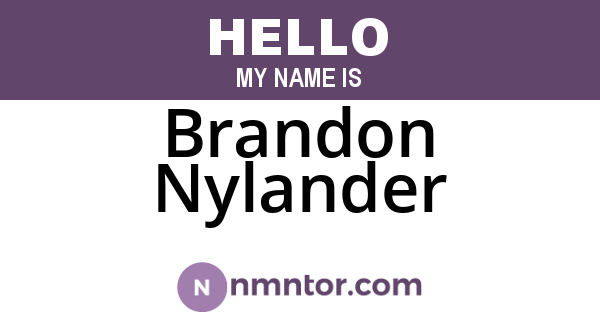 Brandon Nylander