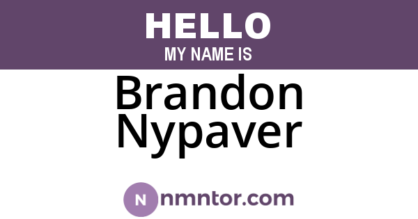 Brandon Nypaver