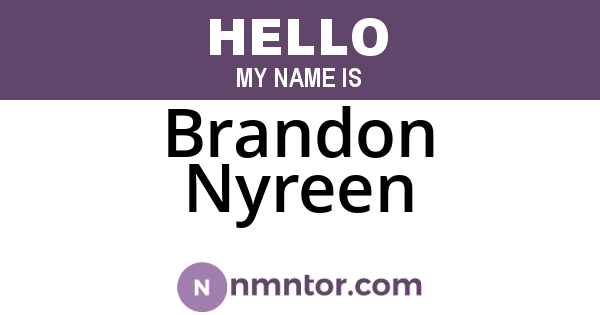Brandon Nyreen