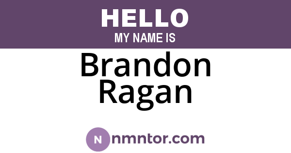 Brandon Ragan