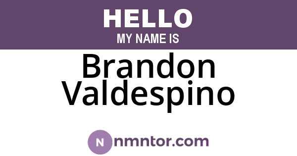 Brandon Valdespino