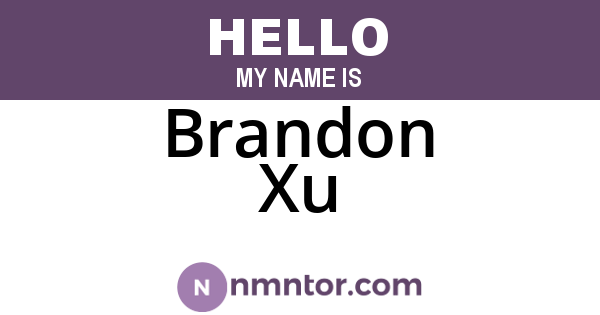 Brandon Xu