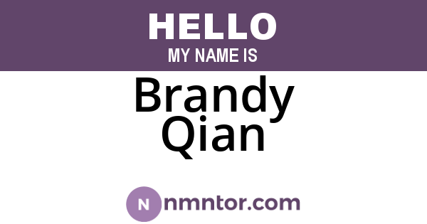 Brandy Qian