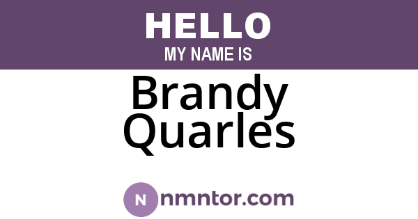 Brandy Quarles