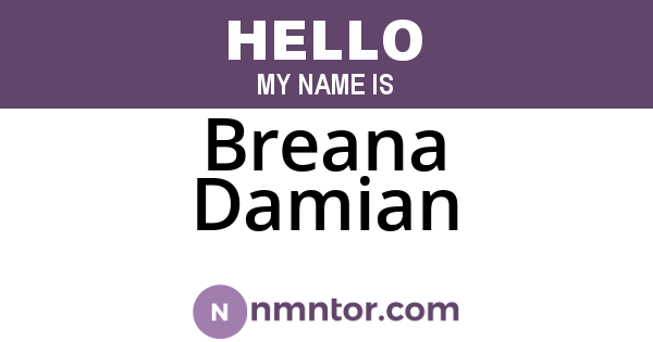 Breana Damian