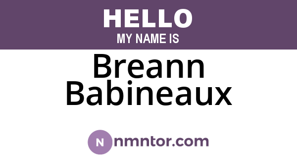 Breann Babineaux
