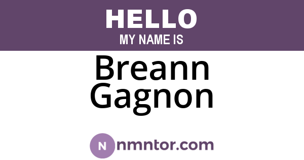 Breann Gagnon