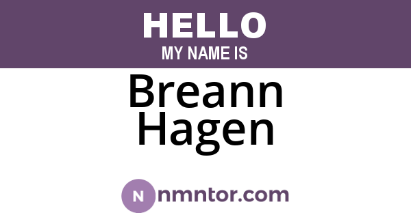 Breann Hagen