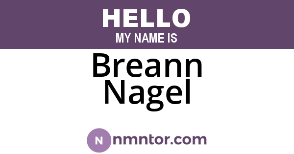 Breann Nagel