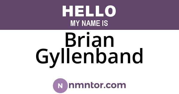 Brian Gyllenband