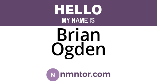 Brian Ogden