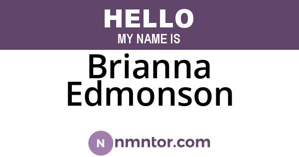 Brianna Edmonson