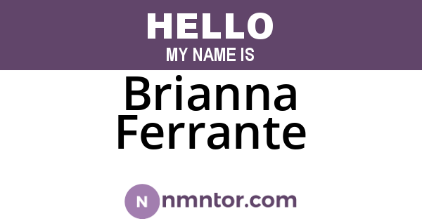 Brianna Ferrante