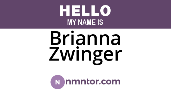 Brianna Zwinger