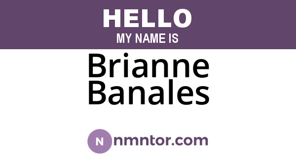 Brianne Banales