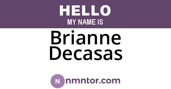 Brianne Decasas