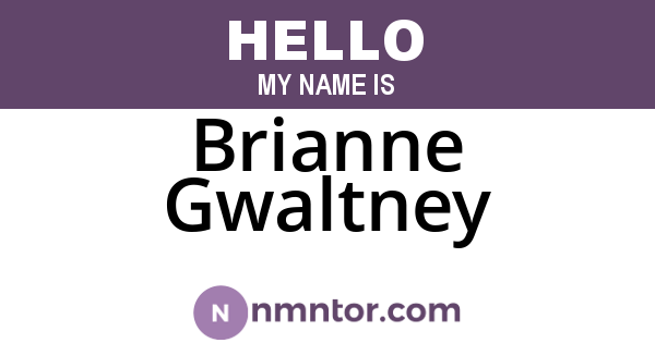 Brianne Gwaltney