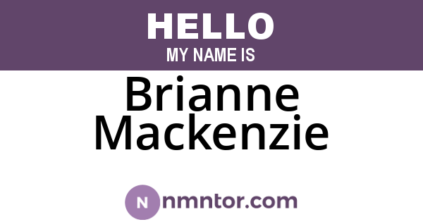 Brianne Mackenzie