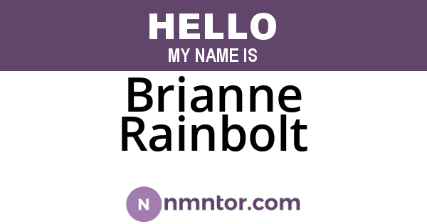 Brianne Rainbolt