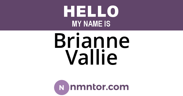 Brianne Vallie