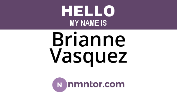 Brianne Vasquez