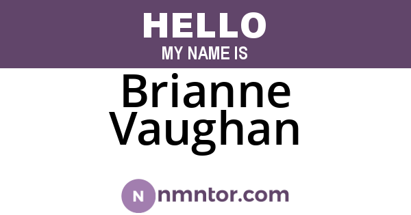 Brianne Vaughan