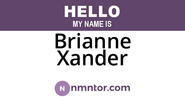 Brianne Xander