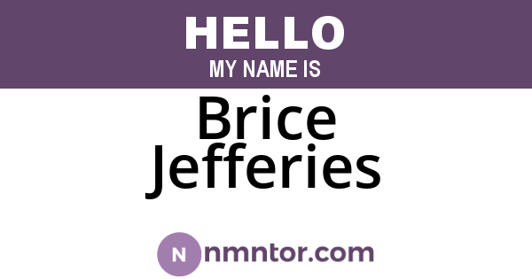 Brice Jefferies