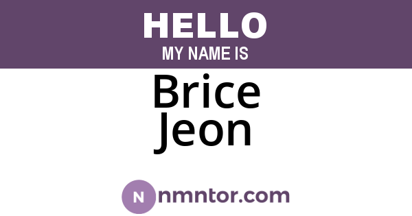 Brice Jeon