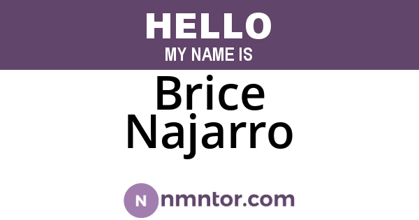 Brice Najarro
