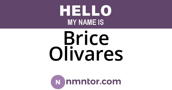 Brice Olivares