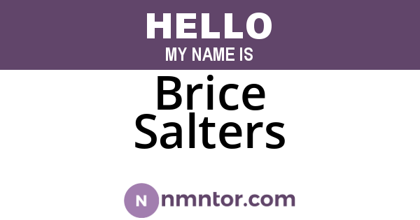 Brice Salters