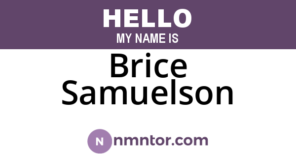 Brice Samuelson
