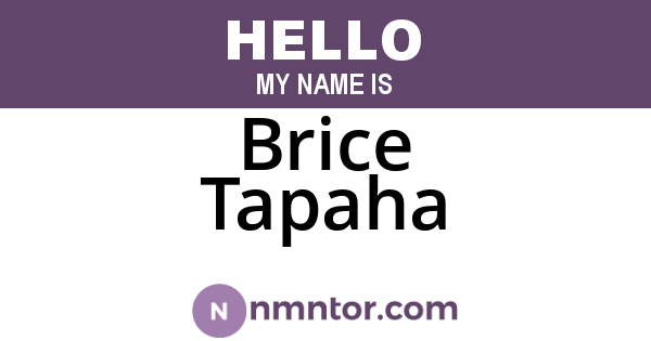Brice Tapaha