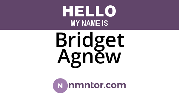 Bridget Agnew