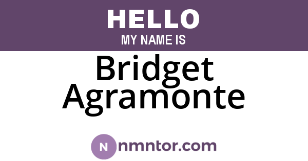 Bridget Agramonte