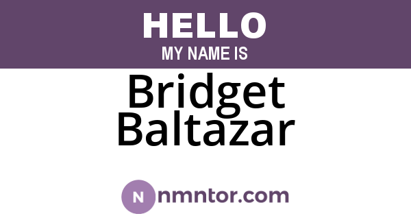 Bridget Baltazar