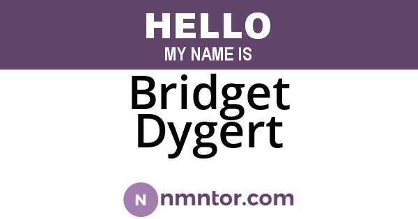 Bridget Dygert