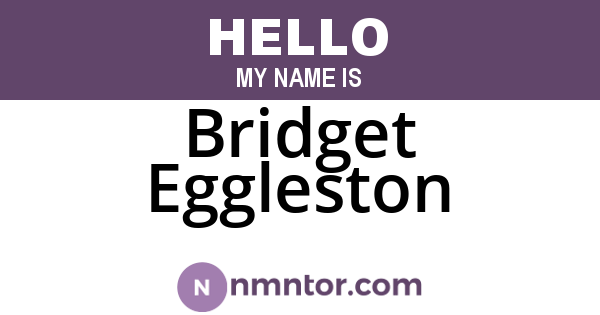 Bridget Eggleston
