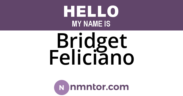 Bridget Feliciano