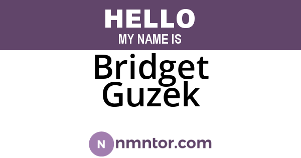 Bridget Guzek