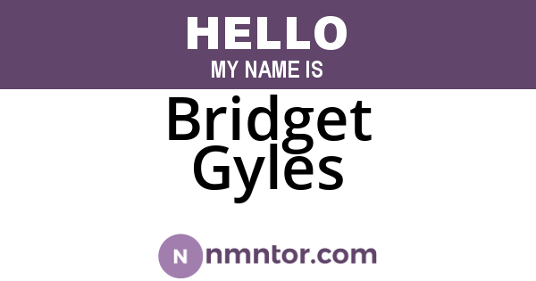 Bridget Gyles